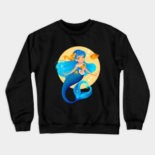 Blue Mermaid Crewneck Sweatshirt